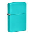 thumbnail image 2 of Zippo Flat Turquoise Pocket Lighter, 2 of 10