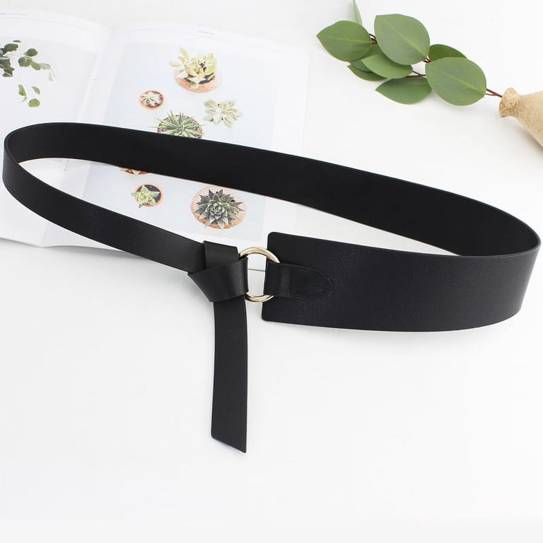 Genuine Leather Tie Knot Waist Belt for Dresses Jeans Coats Zhaomeidaxi Womens Leather Belt Dress Belt for Jeans  main image 4
