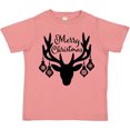 thumbnail image 3 of Inktastic Merry Christmas Reindeer Antlers with Ornaments Boys or Girls Toddler T-Shirt, 3 of 5