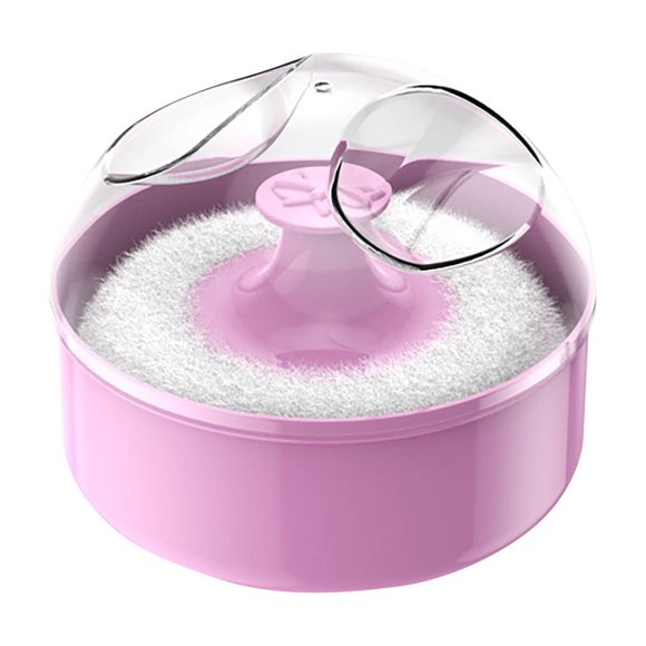 Ensemble de Houppettes, Contenant Portable pour Dépoussiérage et Poudre avec Houppette, Hygiénique pour la Maison et les Voyages