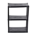 thumbnail image 2 of Home Basics 3 Tier Plastic Shelf, (38-inch), Black, 2 of 4