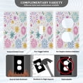 thumbnail image 5 of IAUYY Retardant PC Material Unused Outlet Cover Switch Plate Covers Easy DIY Installation with Screws Light Switch Cover Plate Hand-drawn Colorful Fireworks, 5 of 9