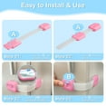 thumbnail image 5 of ABCPOW Baby Locks 10 Pack Child Safety Cabinet Proofing,Safe Quick & Easy 3M Adhesive Cabinet Drawer Door Latches No Screws&Magnets Multi-Purpose Locks Straps for Furniture Kitchen Ovens Toilet Seats, 5 of 7