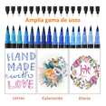 thumbnail image 4 of 144 Colores Plumones Doble Punta Pencil Marcadores A Base De Agua Malubero Multicolor, 4 of 5