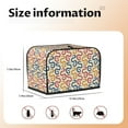 thumbnail image 4 of KLL Snake Print 2 Slice Toaster Dust Covers Kitchen Small Appliance Cover with 2 Pockets,Can hold Jam Spreader Knife & Toaster Tongs (11.4 x 7.9 x 7.5), 4 of 6