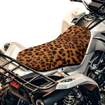 Uorisanigo Cheetah Leopard Print ATV Seat Covers Universal Waterproof-Resistant Four-Wheeler Seat Cover Fits for Polaris Sportsman 570 450 850 & Honda Rancher 420 Anti-Slip Seats Cushion
