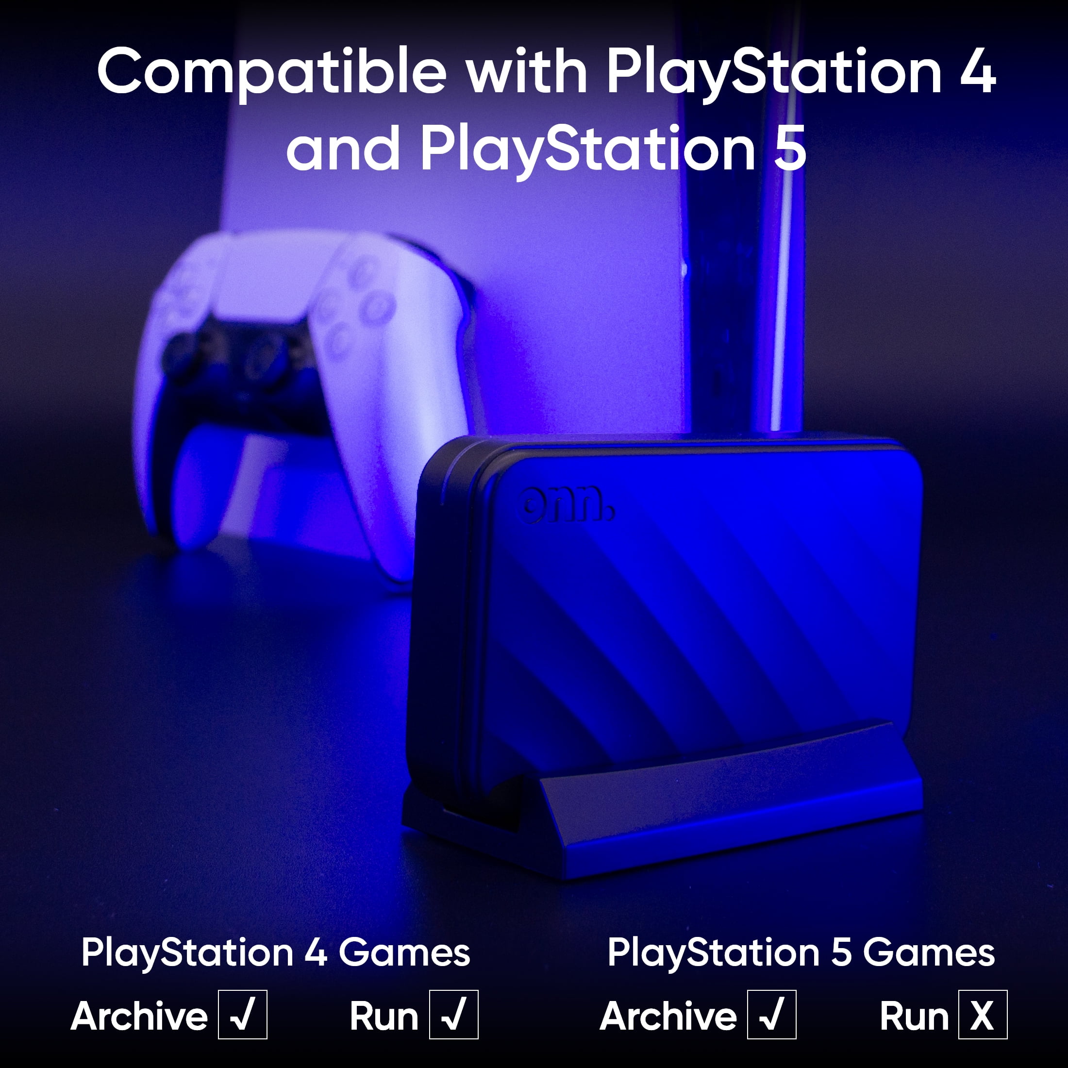 onn. Gaming Portable SSD 1TB Compatible with PS4 & PS5 onn. Gaming Portable SSD 1TB Compatible with PS4 & PS5