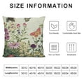 thumbnail image 5 of ARISTURING Spring Floral Pillow Covers Wildflower Sage Green Flowers Butterfly Print Decorative Throw Pillow Covers Square Cushion Cover Rustic Decor for Picnic Party Wedding Living Room, 5 of 5