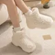 thumbnail image 3 of Botas de nieve cálidas de invierno para mujer, antideslizantes, de tacón alto, a la moda, con suela suave y plataforma gruesa, 3 of 5