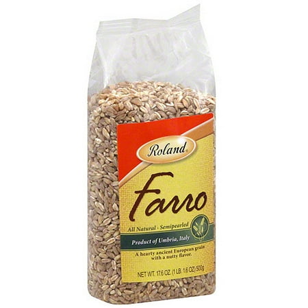 Roland Semipearled Farro, 17.6 oz (Pack of 12)