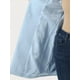 thumbnail image 5 of Abrigo De Invierno Elegante PaMujer Abrigo Largo De Un Solo Pecho Con Cuello Alto En Mitad Del Muslo Azul Claro L, 5 of 6
