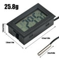 thumbnail image 2 of LCD Digital Thermometer Aquarium Water Bath Temperature Tester Detector Monitor Temperature Sensor ,Higher Accuracy, 2 of 6