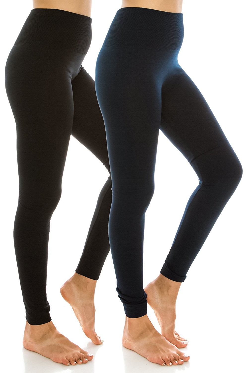 Women's High Waist Fleece Lined Leggings Regular and Plus Size ...