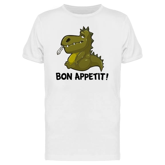 Bon Appetit! Full Dino T-Shirt Men -Image by Shutterstock, Male 3X-Large