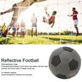 thumbnail image 4 of Luminous Glowing Football, Wear Resistant Holographic Reflective Football Reflective Effect Wide Application  for Night Game, 4 of 7