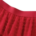 thumbnail image 2 of SWSMCLT Women's Long Tutu Skirt High Waisted Cute Layered Bubble Skirt Skirt Pleated Flowy Elastic Waist Red Medium-Large, 2 of 4