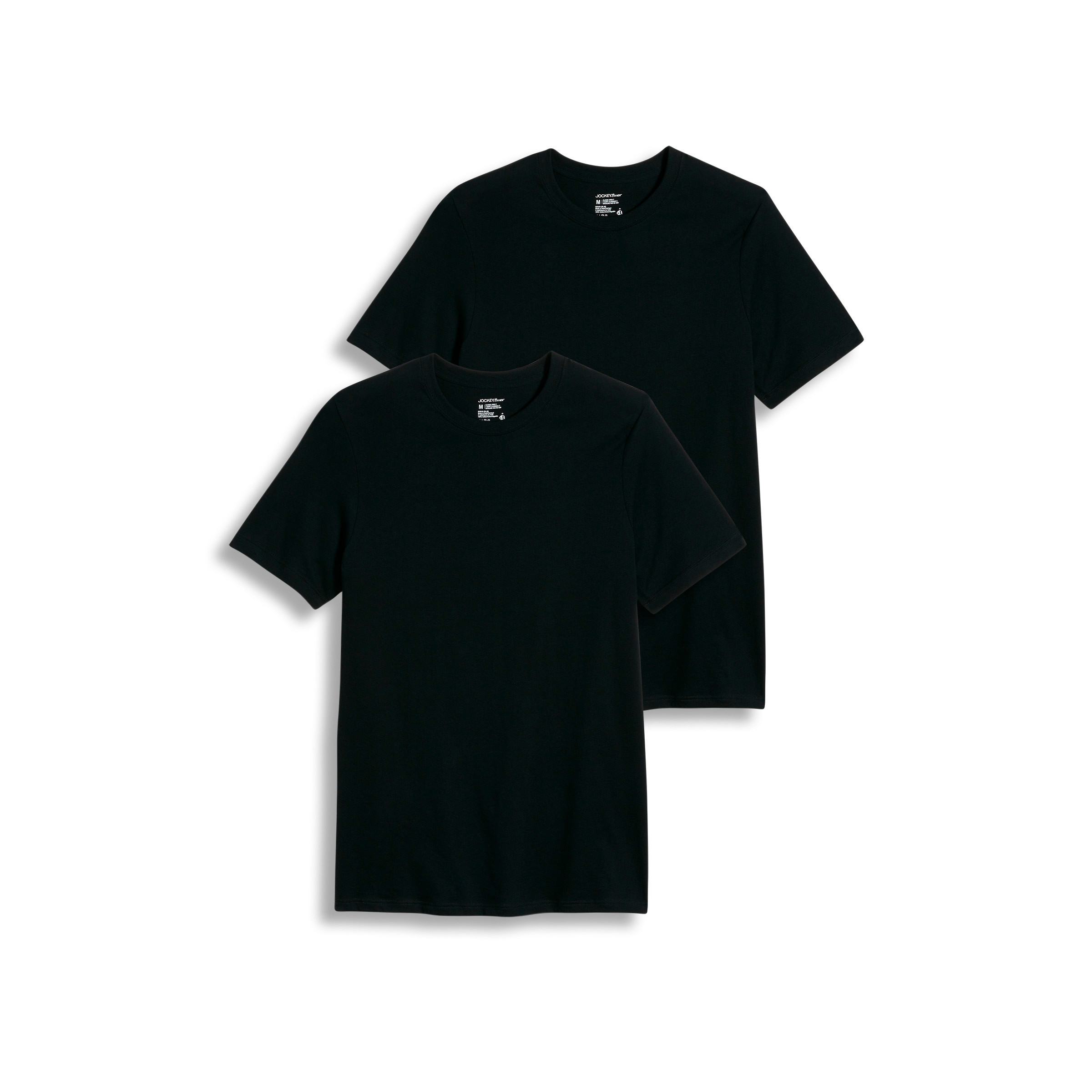 Jockey Men's Tall Man 100% Cotton Classic Crew Neck Undershirt - 2 Pack