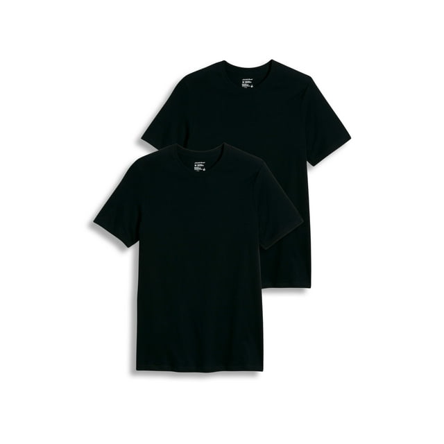 Jockey T-Shirt de Dessous Classique à Col Rond pour Homme Grande Taille - Lot de 2