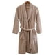 thumbnail image 1 of Qarigey Ropa de dormir de terciopelo Coral, Toalla de baño grande gruesa, albornoz largo para parejas, camisón transpirable, pijamas cálidos Pijama Café, 1 of 6