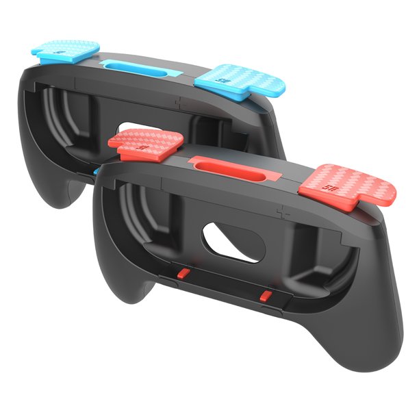 Kit Del Controlador Agarre La Mano 2 Piezas para El Interruptor Joy Con Controller Soportador () Rojo