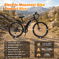 thumbnail image 5 of SNNAFFOB 26 Inch Electric Bike for Adults, 500W Peak Motor, 36V 12Ah Battery, 19MPH, 30 Mi Range, Smart LCD Display, Dual Suspension, UL 2849, Class 2, 5 of 8