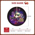 thumbnail image 4 of Bingfone Christmas Tree Skirt Mat Christmas Decoration Interior 48"-Mushrooms And Skull, 4 of 8
