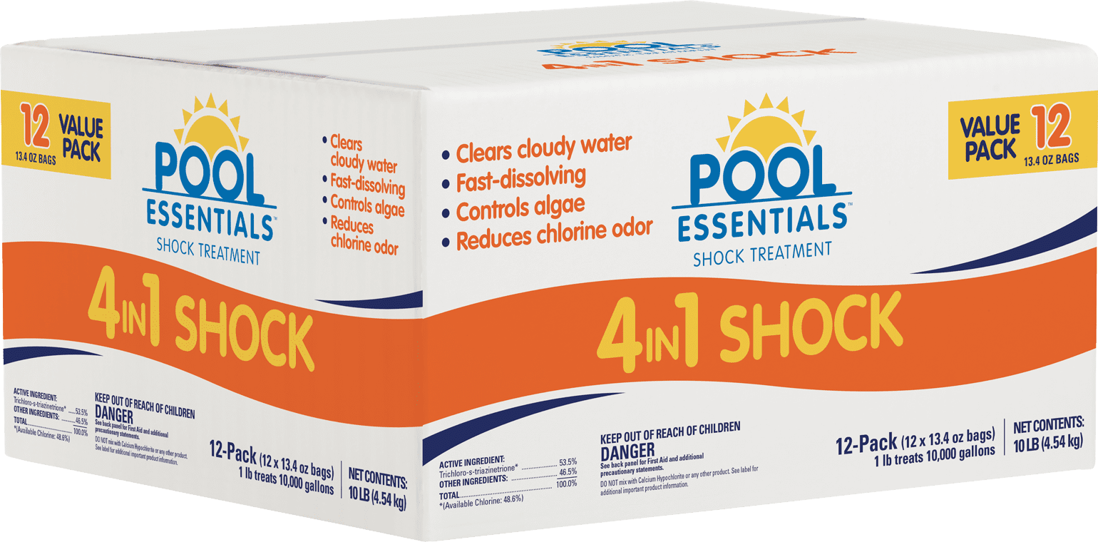 Pool Essentials Swimming Pool Shock 12 Pack, 12 13.4 oz Bags