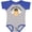 Baseball Heather and Royal, variant on Grandma's Little Honey Bee Boys or Girls Baby Bodysuit