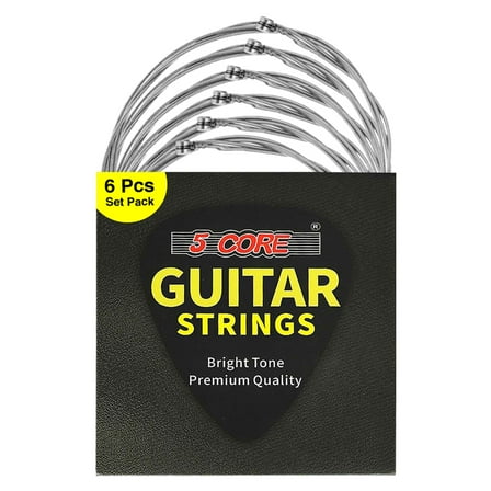 Light Gauge Electric Guitar Strings .009-.042 Nickel-Plated for Bright, Balanced Tone & Durability