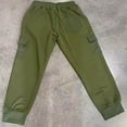 thumbnail image 6 of Kvture Mens Sweatpants Waffle Knit Pants Elastic Waist Drawstring Jogger Sweatpants with Pockets Army Green XXXL, 6 of 9