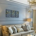 thumbnail image 3 of Canvas Wall Art For Bedroom Wall Decor For Living Room Modern Family Bathroom Canvas Art Plant Abstract Wall Pictures Artwork Kitchen Wall Painting Ready To Hang Home Decorations 12" X 16" 3 Pieces, 3 of 6