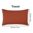 thumbnail image 6 of PiccoCasa 2 Pack Microfiber Pillowcases Soft Pillowcases with Envelope Closure, Non-Standard Rust Red, 6 of 8