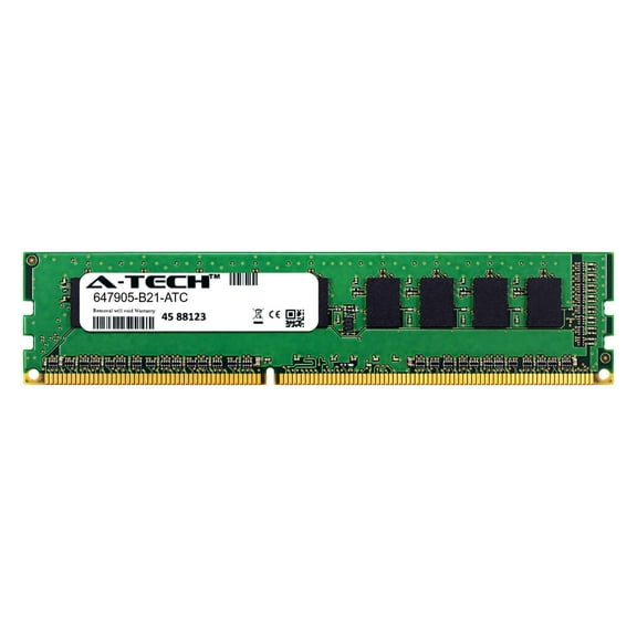 2GB DDR3 PC3-10600E ECC UDIMM (HP 647905-B21 Equivalent) Server Memory RAM