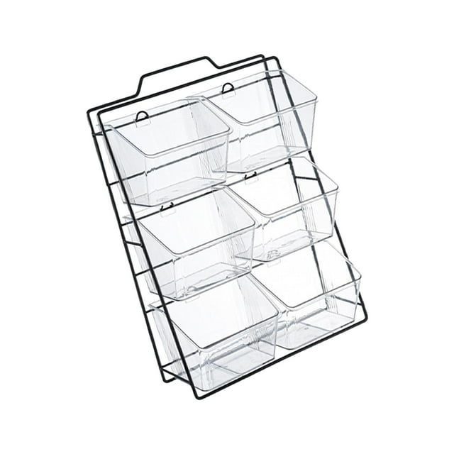 relayinert Stovetop Storage Rack Coffee Pod Storage Ginger Office for Onion Garlic Home 6 grids