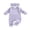 Purple, variant on RUINIXCW Newborn Baby Girl Little Sister Outfit Baby Girls Spring Fall Winter Clothes Waffled Romper Letter Embroidered Jumpsuit and Headband 2Pcs Set