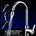 thumbnail image 2 of Labymos LED Faucet Aerator 7 Color Light Change 360 Degrees Swivel Faucet Spray Head Kitchen, 2 of 8