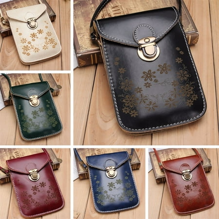Meigar - Womens Small Crossbody Bag Vegan Leather Cell Phone Purse Holder Wallet Functional ...