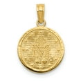 thumbnail image 4 of 14k Yellow Gold Miraculous Medal Pendant Charm, 4 of 4