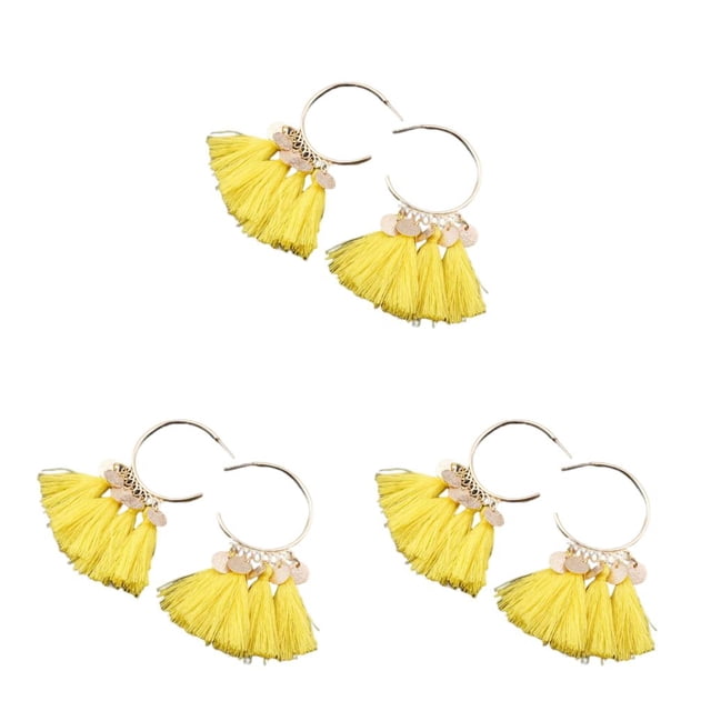 Pendientes de araña Sonducket Bohemia Estilo vintage Amarillo CBP455322