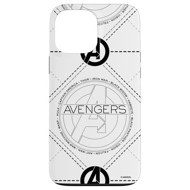 Funda para iPhone 13 Pro Max con logo de Marvel Avengers