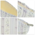 thumbnail image 3 of Unique Bargains 1 Pc Lightweight Clutch Bow Floral Large Makeup Bag for Vacation Purple Canvas, 3 of 6