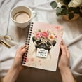 thumbnail image 3 of Happy Mother's Day Pug with Flower Crown and Greeting Card Spiral Bound Journal Dog Lover Gifts 5x7in Spiral Notebook - 13004, 3 of 5