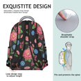 thumbnail image 5 of Pioneer Flower Floral Print Pattern Backpack for School, Cute School Bag with Adjustable Shoulder Straps and Padded Back, 15.3"x11"x7.1", 5 of 5