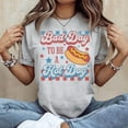 thumbnail image 2 of Bad Day To Be A Hotdog Funny 4th Of July Men's And Women's Graphic Tee 100% Cotton by TBun, Full Sizes S-5XL, 2 of 5