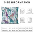 thumbnail image 5 of Giraffe Throw Pillow Cushion Case , Abstract Animal Various Poses Sitting Eating Walking Inspiration, Modern Accent Double-Sided Digital Printing, , Violet Teal Pale Blue, 5 of 5