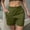 #1Army Green, variant on MYAOYI Womens Shorts Cargo Shorts with Pockets, Elastic Waist Casual Summer Shorts
