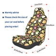 thumbnail image 3 of Wukai Fruits Full Set Car Seat Covers with Soft Padding Universal Auto Front Seats Protector and Cushion Mat, 3 of 5