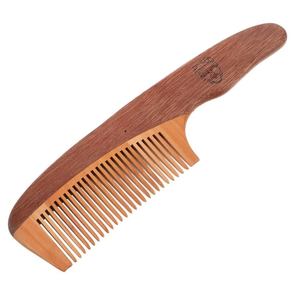 FRCOLOR Wooden Comb Wide Tooth Comb Pocket Beard Comb for Men Wood Comb Hair Comb for Curly Hair