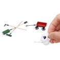 thumbnail image 4 of 1/12 Ensemble de Maison de Poupée Fée Équipement de Jardin Outils Arrosage Peut Charrette Rouge, 4 of 5
