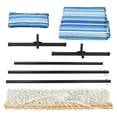 thumbnail image 6 of VEIKOUS 2 Person Portable Double Hammock w/Steel Stand w/Pillow and Spreader Bars, Striped Blue, 6 of 10